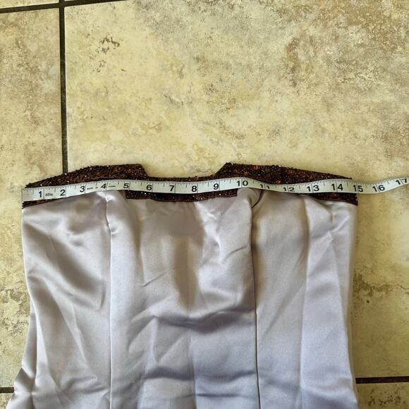 Bari Jay size 6 Lavender Sequin Beaded Mermaid Dress NWT Special Occasion - Picture 9 of 16